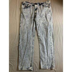 Levi’s Vintage Orange 505 Tab Acid Wash Jeans Mens 40x29 Made in USA